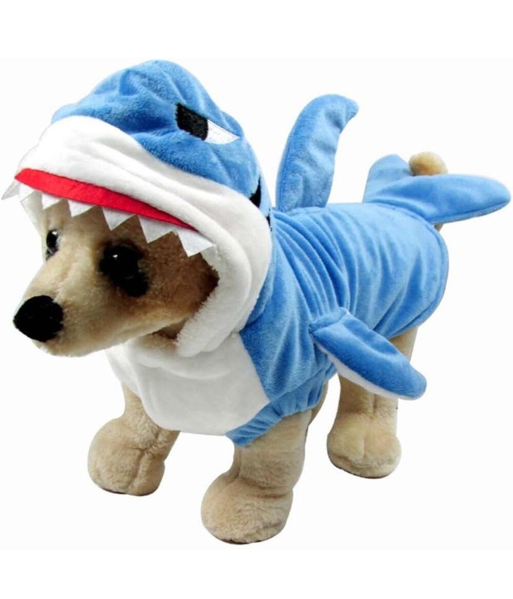 Funny Dog Outfit Cat Shark Costumes, Pet Halloween Christmas Cosplay Baby Shark